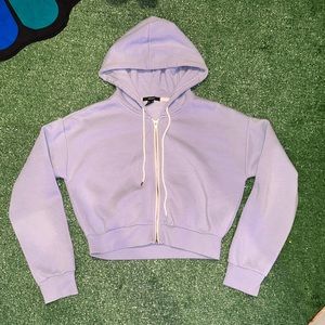 Forever 21 Cropped Zip-Up